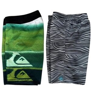 Quiksilver & Body Glove Swim Trunks – Set of 2 (Teen Boys’/Men’s)